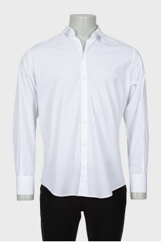 Men's white button-down shirt