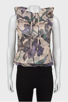 Mesh top with hood