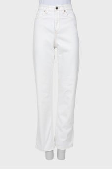 White palazzo jeans
