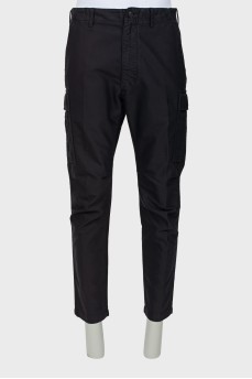 Men's dark blue cargo pants