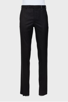 Men's wool and cashmere trousers