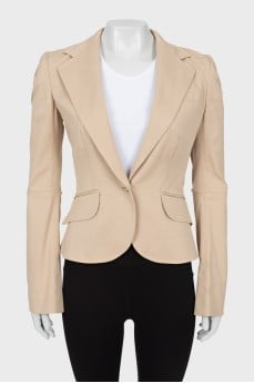Beige cotton jacket