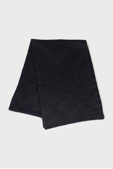 Scarf with perforation and lurex