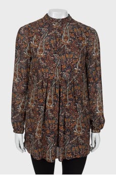 Paisley print dress