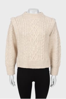 Knitted wool sweater