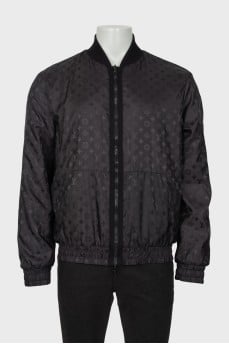 Men's reversible bomber jacket with tag