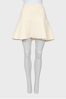 Wool mini skirt with tag