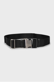 Textile belt with logo