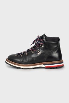 Men's leather lace-up boots