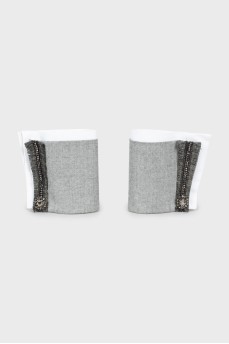 Shirt cuffs with decor