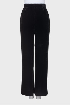 Velor palazzo pants