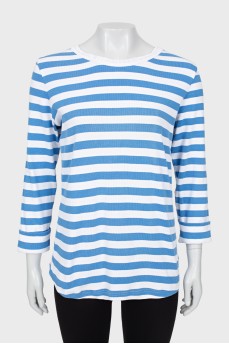 Striped long sleeve with 3/4 sleeves