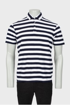 Men's striped polo shirt