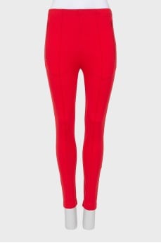 Leggings with stitched arrows