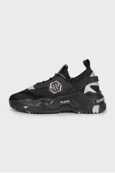 Two-tone chunky sneakers