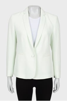 Fitted jacket with zippers on the sleeves