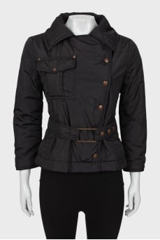 Black cropped jacket