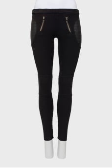 Low rise black leggings