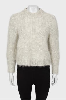 Knitted mohair sweater