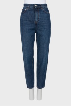 Dark blue mom fit jeans