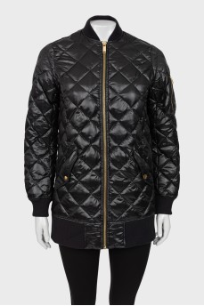 Black quilted jacket