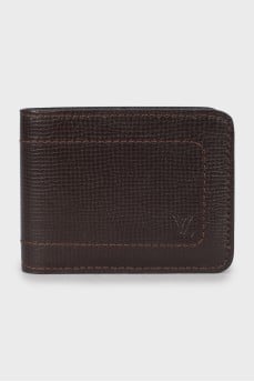 Men's wallet with branded embossing