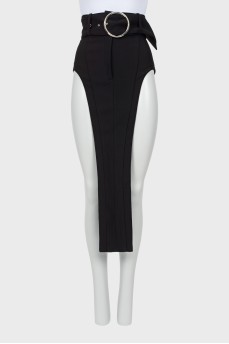 Maxi skirt with side slits with tag