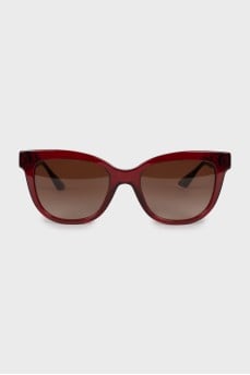 Sunglasses with red frames