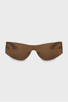Sunglasses mask brown