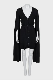Black cardigan with long sleeves