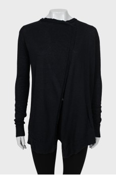 Black cashmere cardigan
