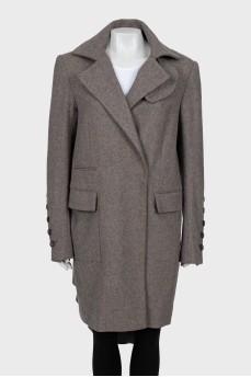 Oversized double-breasted coat