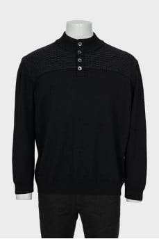 Men's knitted wool jumper