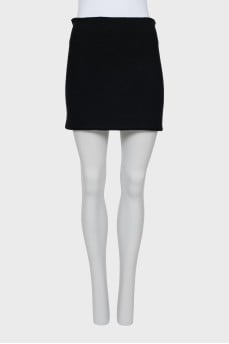 Woolen mini skirt with tag
