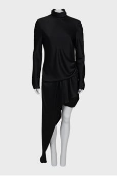 Black asymmetrical jumpsuit