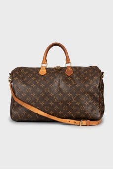 Canvas bag in signature print