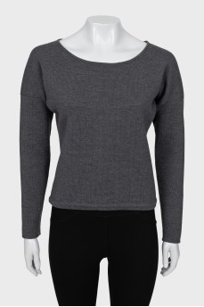 Gray wool sweater