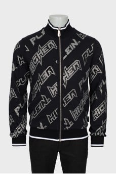 Men's sports jacket with signature print