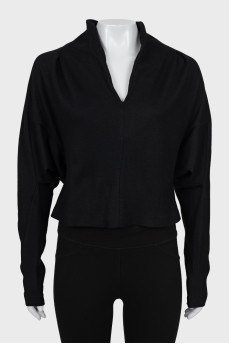 V-neck crop sweater