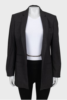 Gray fitted jacket