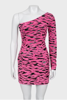 Animal print dress with tag
