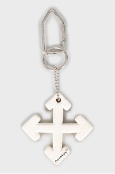 Keychain in the shape of the brand logo