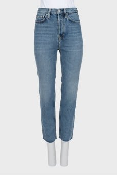 High waist slim fit jeans