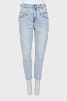 Light blue skinny jeans
