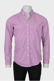 Men's two-tone fitted shirt