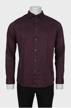 Men's printed shirt with tag