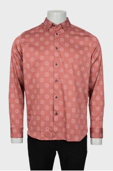 Men's floral print shirt with tag
