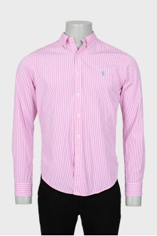 Men's slim fit striped shirt