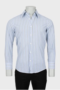Men's fitted striped shirt