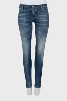 Low-rise skinny jeans